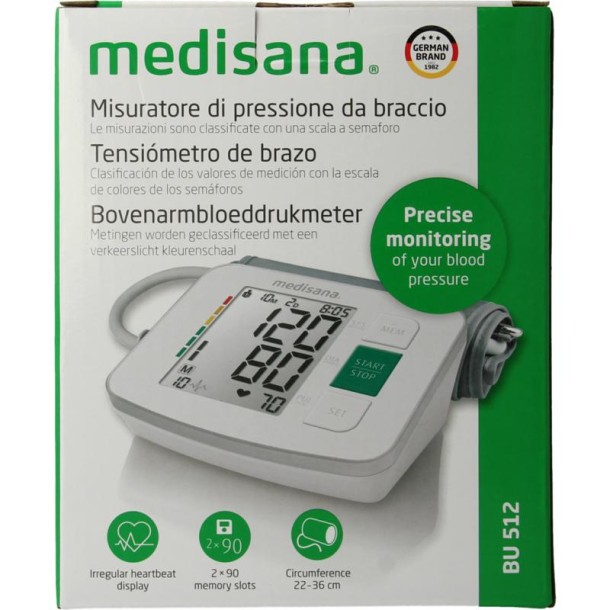 Medisana Bloeddrukmeter bovenarm BU512 (1 Stuks)