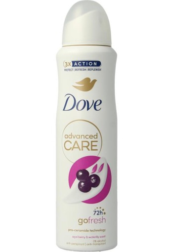 Dove Deodorant spray advanced acai & waterlily (150 Milliliter)