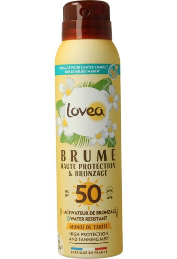 Lovea High protection & tanning mist SPF50 (150 Milliliter)