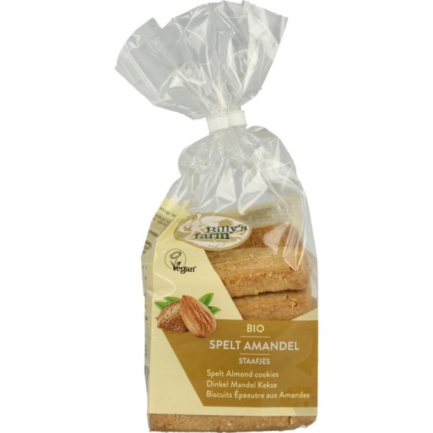 Billy's Farm Speltstaafjes amandel bio (175 Gram)