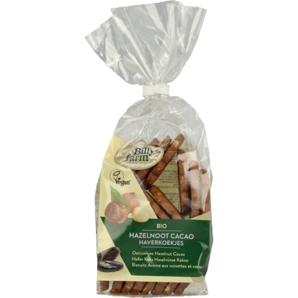 Billy's Farm Haverkoekjes hazelnoot-cacao bio (175 Gram)