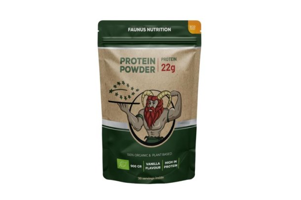 Faunus Nutrition Proteine gefermenteerd vanille bio (900 Gram)