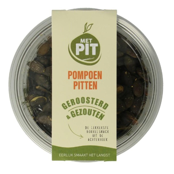 Met Pit Pompoenpitten geroosterd/gezouten (150 Gram)