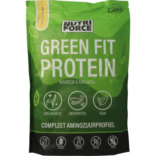 Nutriforce Green fit protein vanille (700 Gram)