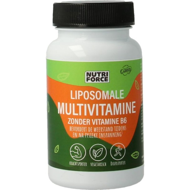 Nutriforce Liposomale multivitamine zonder vitamine B6 (30 Vegetarische capsules)