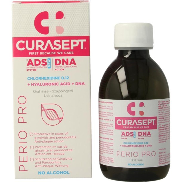 Curasept ADS DNA Perio Pro CHX 0,12% + HA mondspoelmiddel (200 Milliliter)