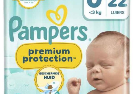 Pampers Premium Protection Luiers Maat 0 0-3 KG 22 Stuks