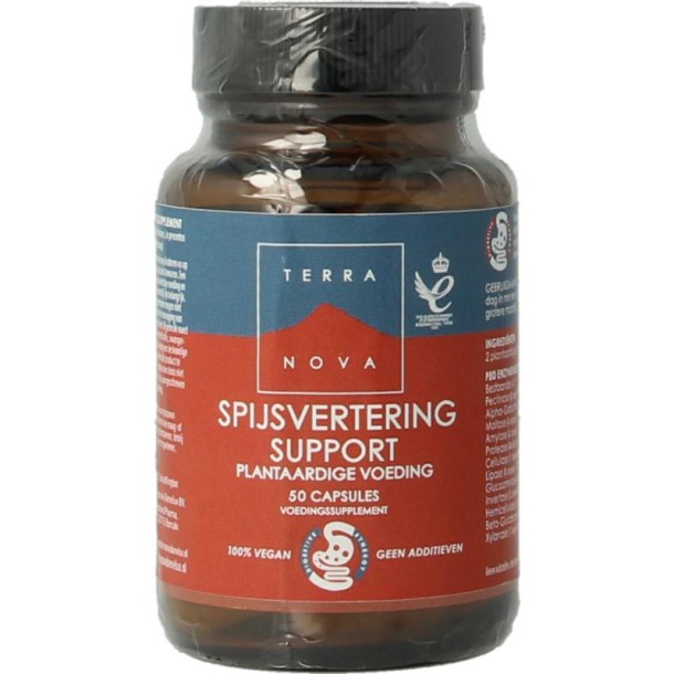 Terranova Spijsvertering support plantaardige voeding (50 Capsules)