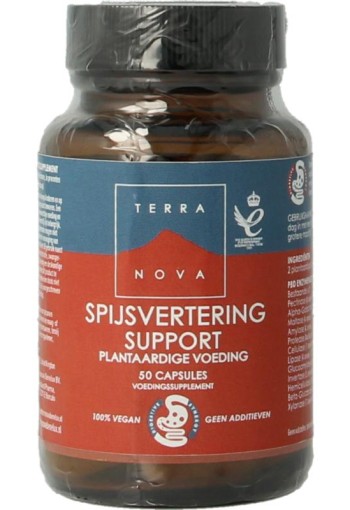 Terranova Spijsvertering support plantaardige voeding (50 Capsules)