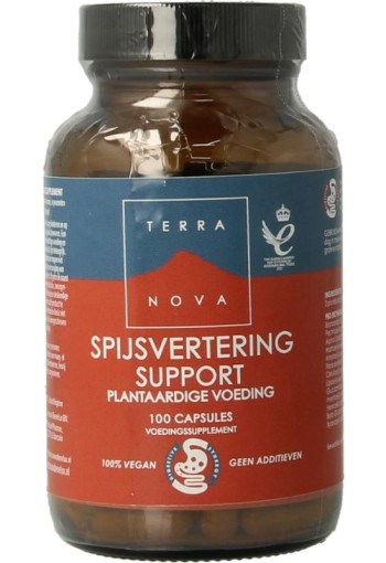 Terranova Spijsvertering support plantaardige voeding (100 Vegetarische capsules)