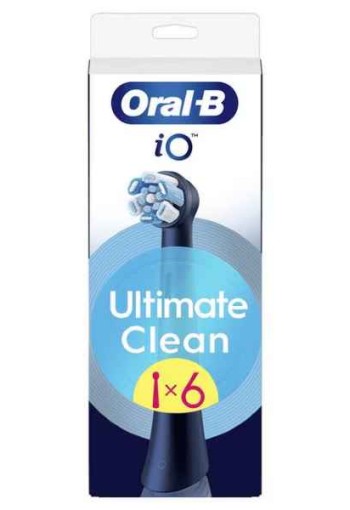 Oral-B iO Ultimate Clean Opzetborstels Zwart 6 Stuks