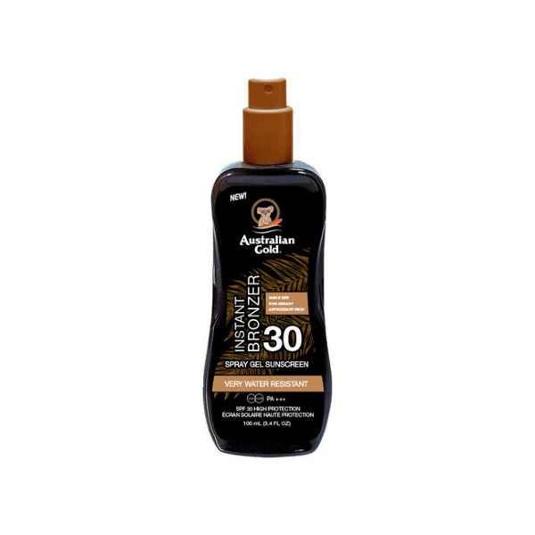 Australian Gold Instant Bronzer Zonnebrand Spray Gel SPF30 100 ML