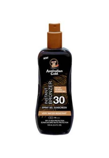 Australian Gold Instant Bronzer Zonnebrand Spray Gel SPF30 100 ML