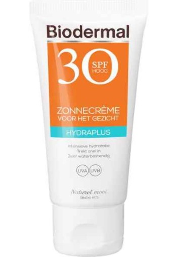Biodermal Hydra Plus Zonnecrème Gezicht SPF30 50 ML
