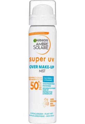 Garnier Ambre Solaire Sensitive Expert+ Zonnebrandspray Gezicht SPF50+ 75 ML
