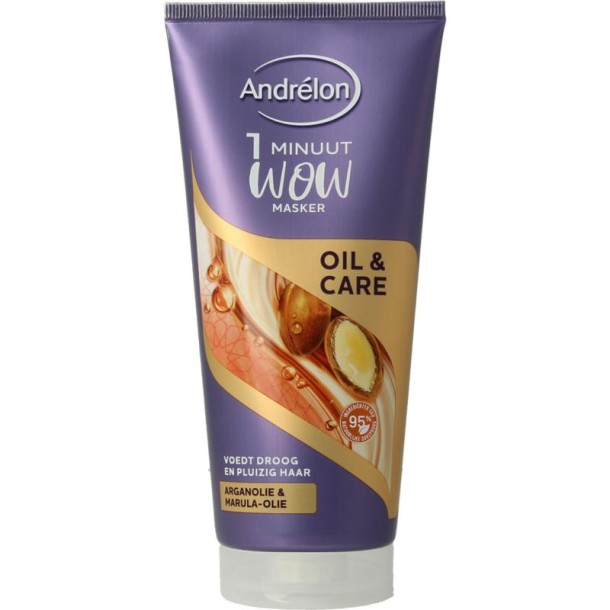 Andrelon Masker 1 minuut wow oil & care (180 Milliliter)