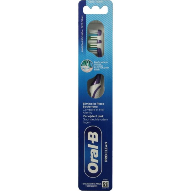 Oral B Pro 1 clean black hand tandenborstel (1 Stuks)