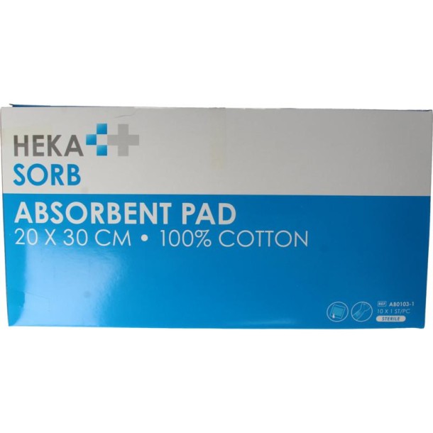 Heka Absorberend verband 20x30 steriel (10 Stuks)