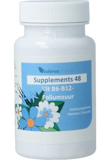 Supplements Vitamine B6-B12-foliumzuur (60 Vegetarische capsules)