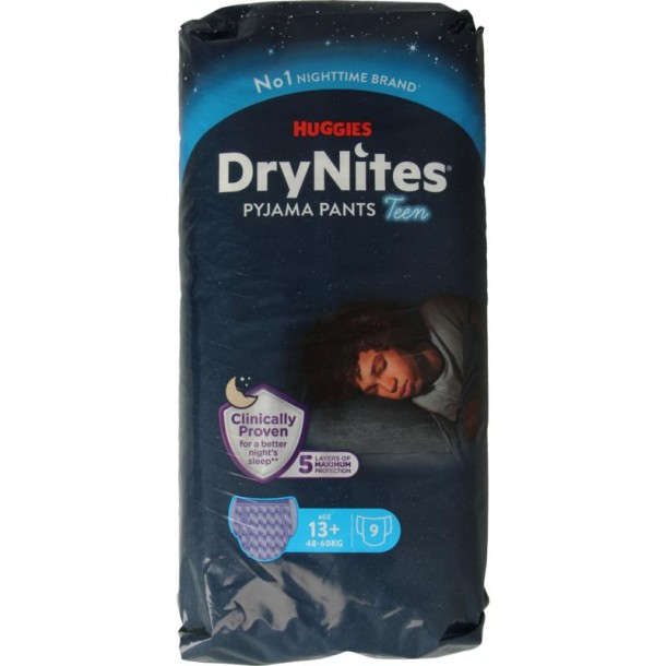 Huggies Drynites teen 13+kg boy (9 Stuks)