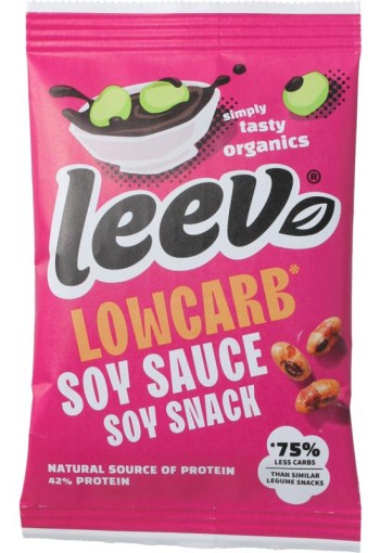 Leev Lowcarb snack soyabonen soya saus bio (45 Gram)