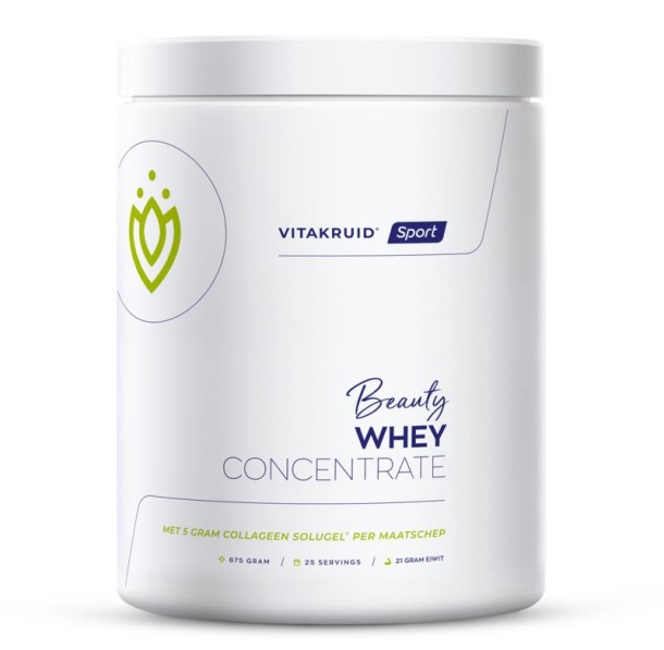 Vitakruid Beauty Whey protein met 5 gr Collageen Solugel (675 Gram)