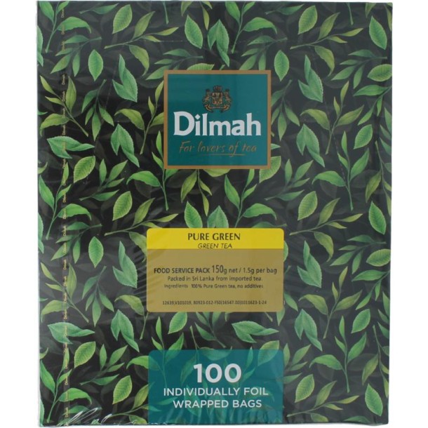 Dilmah Pure green tea bio (100 Zakjes)