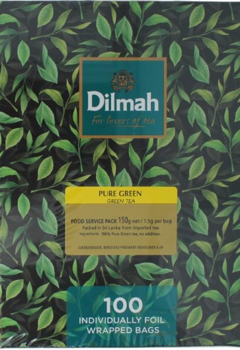 Dilmah Pure green tea bio (100 Zakjes)