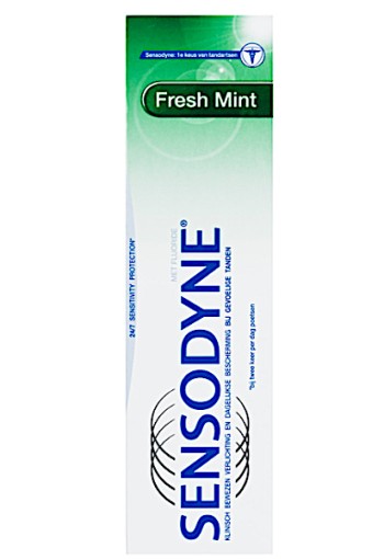 Sen­so­dy­ne Fresh mint  tandpasta 75 ml.  3 stuks voor € 10,00