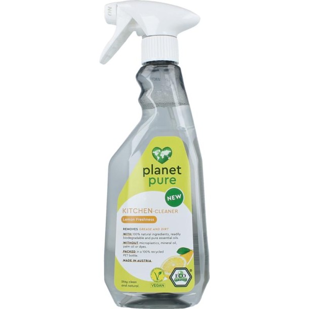 Planet Pure Keukenreiniger lemon spray (500 Milliliter)