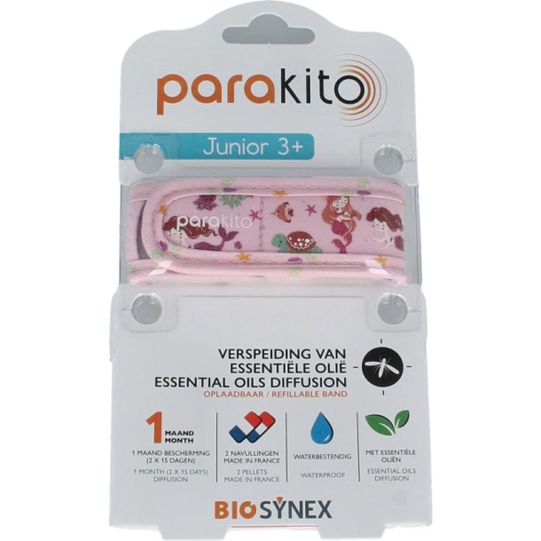 Parakito Anti mug armband junior zeemeermin (1 Stuks)