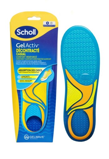 Scholl Casual gel activ inlegzolen maat S 35.5-40.5 (1 Paar)