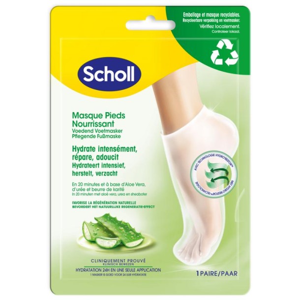 Scholl Expert care footmask aloe vera (1 Paar)