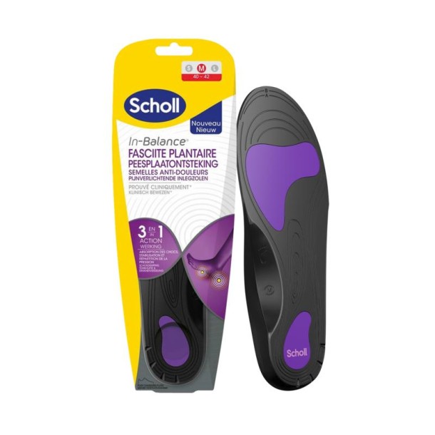 Scholl In balance inlegzolen peesplaatontsteking medium (1 Paar)