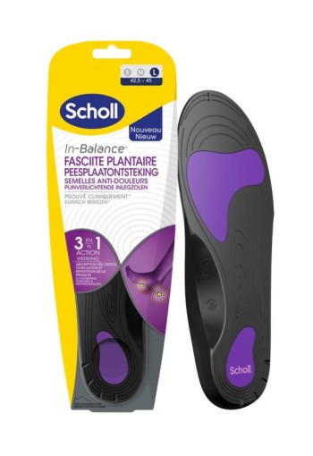 Scholl In balance inlegzolen peesplaatontsteking large (1 Paar)