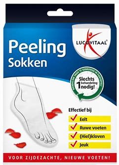 Lucovitaal Peeling sokken (1 Paar)