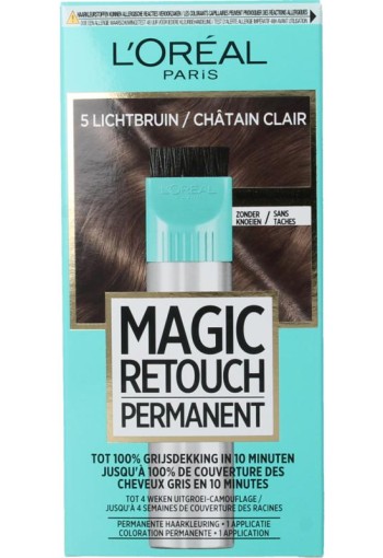 Magic Retouch Permanente haarkleuring nr 5 lichtbruin (1 Stuks)