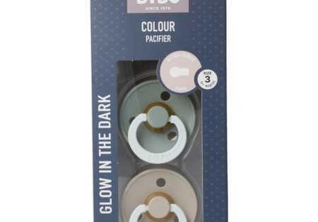 Bibs Fopspeen maat 3 sage vanilla night (2 Stuks)