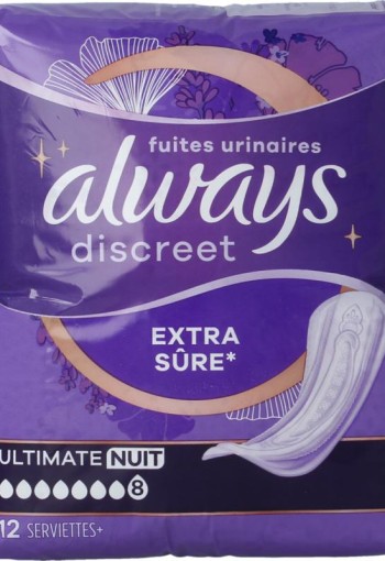 Always Discreet verband ultimate night (12 Stuks)