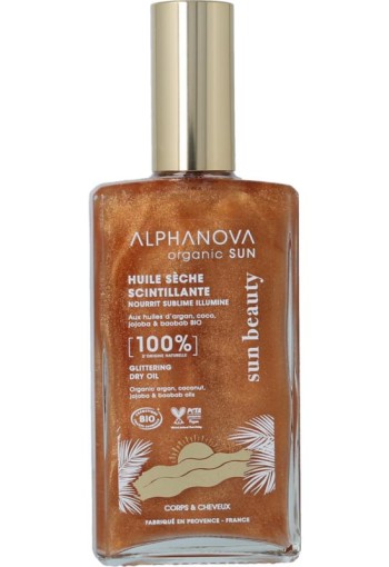 Alphanova Sun Sun glittering dry oil bio (100 Milliliter)