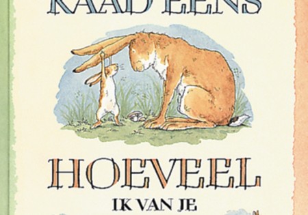 Prentenboek: Raad eens hoeveel ik van je hou. 4+