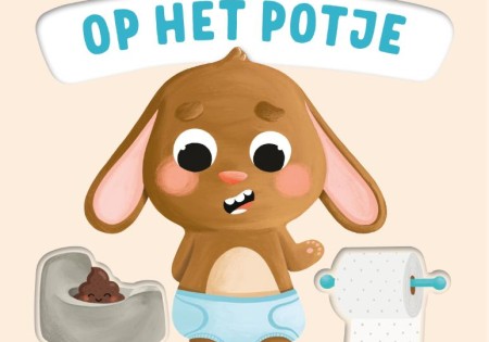 Kartonboek: Op het potje - stap voor stap