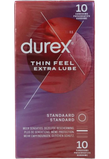 Durex Thin feel extra lube (10 Stuks)