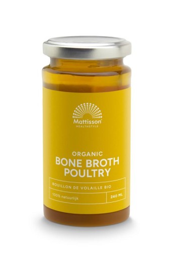 Mattisson Organic bone broth - botten boullion gevog bio (240 Milliliter)