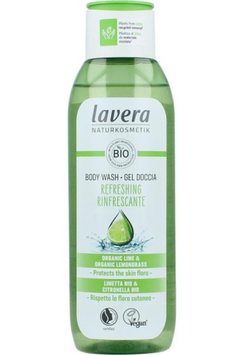 Lavera Douchegel / body wash refreshing bio EN-IT (250 Milliliter)