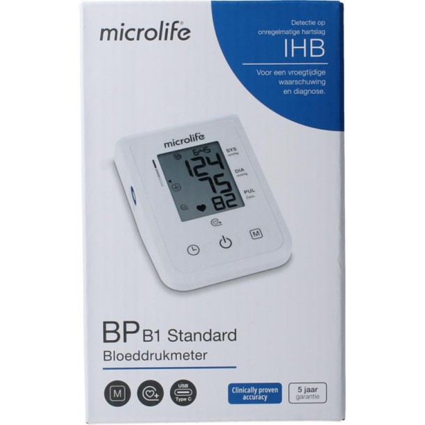 Microlife BPB1 Bloeddrukmeter standaard (1 Stuks)