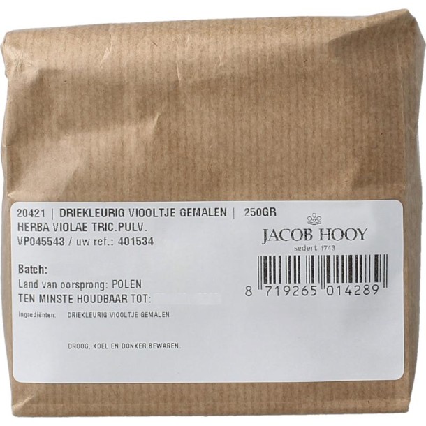 Jacob Hooy Driekleurig viooltje gemalen (250 Gram)