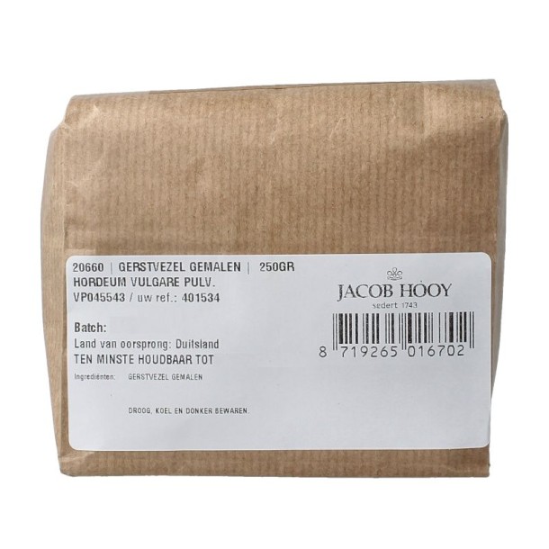 Jacob Hooy Gerstvezel gemalen (250 Gram)