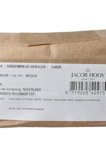 Jacob Hooy Gingerbread gemalen (250 Gram)