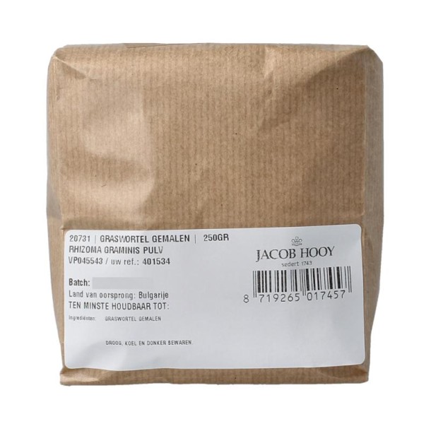 Jacob Hooy Graswortel gemalen (250 Gram)